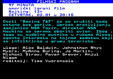 380.41 FILMSKI PROGRAM MOJ BRAT LOVI DINOSAURE italijanski igrani film Rejting: 12+ ETVRTAK, 02.01 u 06:00 Porodina humoristika drama o djeaku Jacku koji arko eli mlaeg brata. Kada se Gio rodio, Jacku su roditelji reklli kako je to dijete s moima superjunaka. Gio, naime, ima Downov sindrom. Jack unato bezuvjetnoj ljubavi prema bratu ima sve vie nedoumica kada se prvi put zaljubi...Evropska filmska akademija je nagradila film sa Young Audience Award. uloge: Alessandro Gassmann, Isabella Ragonese, Rossy de Palma, Francesco Gheghi, Lorenzo Sisto, Arianna Becheronireditelj: Stefano Cipani